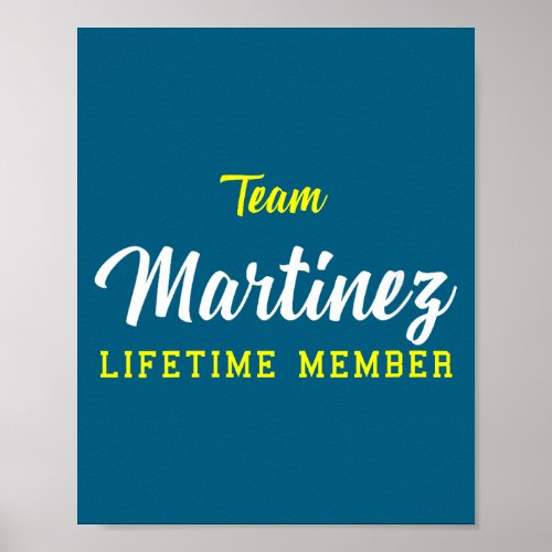 Womens Team Martinez Lifetime Member Surname Birth