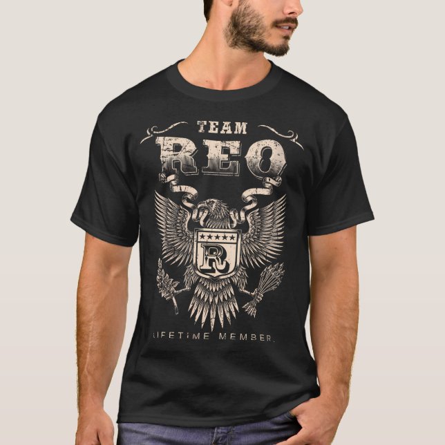 Womens Team Reo Lifetime Member - Reo Name T-Shirt (Front)
