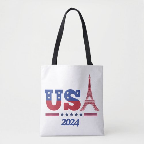 Womens Team USA 2024  Paris Sport Games Tote Bag