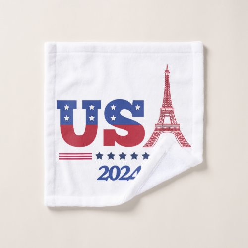 Womens Team USA 2024  Paris Sport Games Wash Cloth