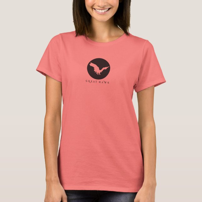 Women's Tee with colored sleeves (Front)
