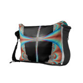 Women's/Teen's Messenger Bag with Turquoise (Back Right)