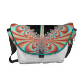Women's/Teen's Messenger Bag with Turquoise (Front)
