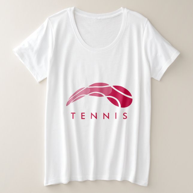 Women's tennis clothing plus size sport tee shirt (Design Front)