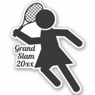 Women's Tennis Player Sports Sticker