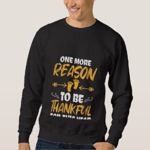 Womens Thanksgiving Baby Gender Reveal Announcemen Sweatshirt
