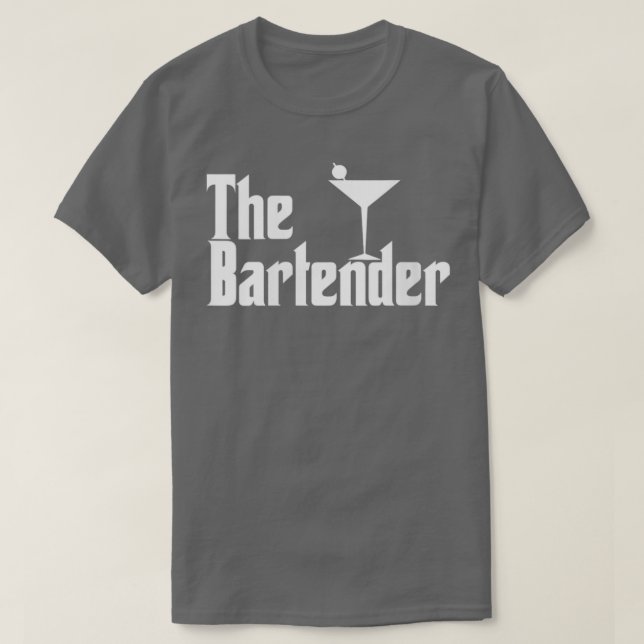 Womens The Bartender Bartending Funny Parody Retro T-Shirt (Design Front)