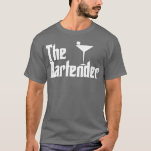 Womens The Bartender Bartending Funny Parody Retro T-Shirt