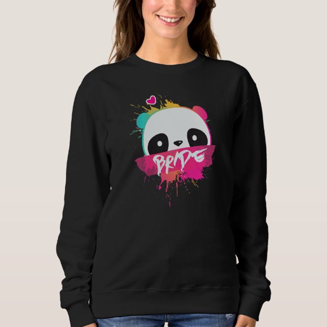 Womens The Bride  Women Bachelorette Hen Night Par Sweatshirt (Front)