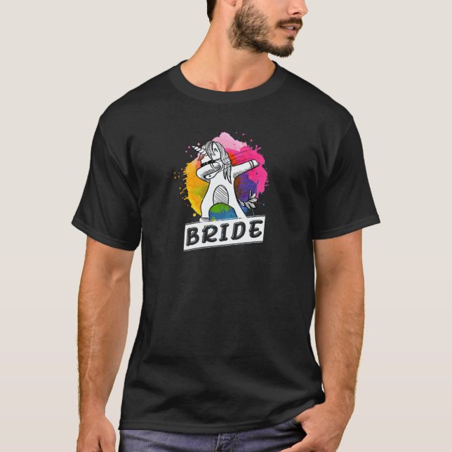 Womens The Bride  Women Bachelorette Hen Night Par T-Shirt (Front)
