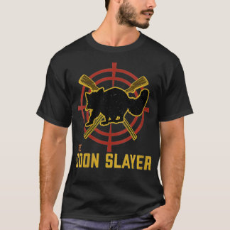 Womens The Coon Slayer Funny Raccoon Hunting Gear  T-Shirt
