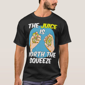 Womens The Juice Is Worth The Squeeze VNeck  T-Shirt