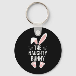 Womens The Naughty Bunny V-neck Keychain