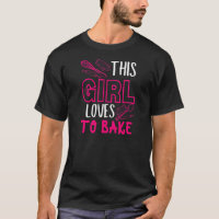Womens This girl loves to bake kitchen utensils qu