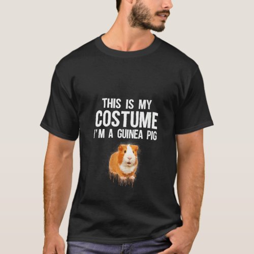 Womens This Is My Costume Im A Guinea pig Tee Shi