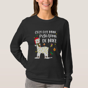 Womens This Is My Llama Christmas Pyjamas For T-Shirt