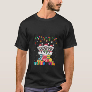 Womens Three Lemur in Sock Funny Boys Girls Kids C T-Shirt