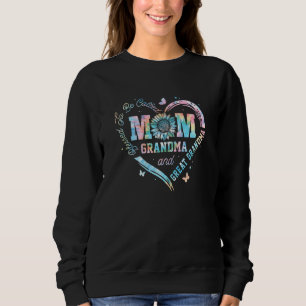 Womens  Tie Dye Blessed To Be Called Mom Grandma G Sweatshirt