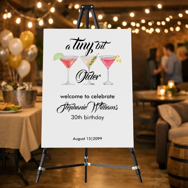 Women's Tini bit older cocktail summer party Foam Board (Creator Uploaded)