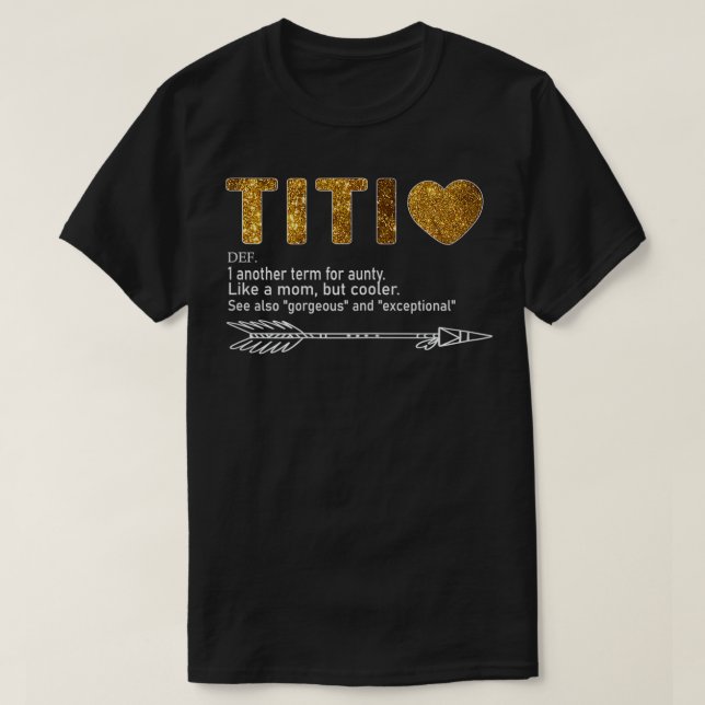 Womens Titi Definition  Tee with Arrow Auntie from (Design Front)