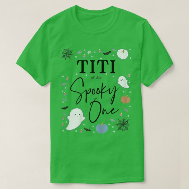 Womens Titi of the Spooky One First Birthday Blue  T-Shirt (Design Front)