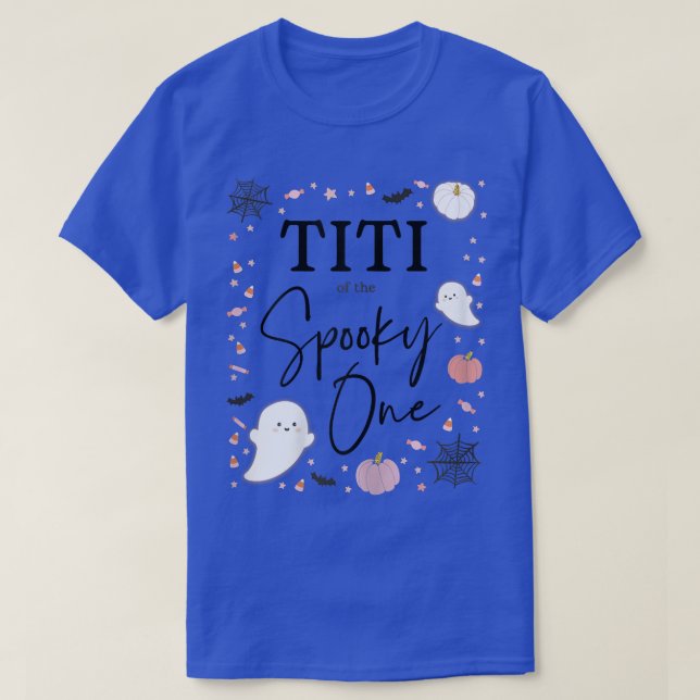 Womens Titi of the Spooky One Girl First Birthday  T-Shirt (Design Front)
