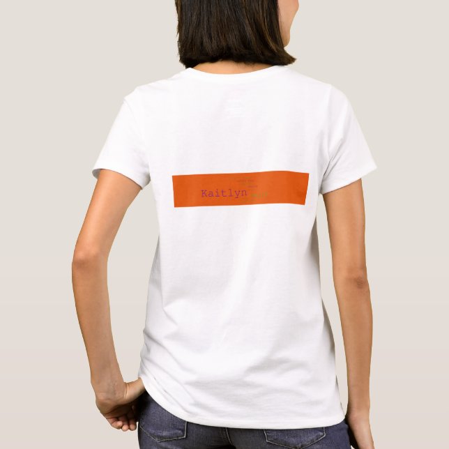 Women's Tops: back layout T-Shirt (Back)