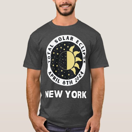 Womens Total Eclipse New York  Total Solar Eclipse T_Shirt