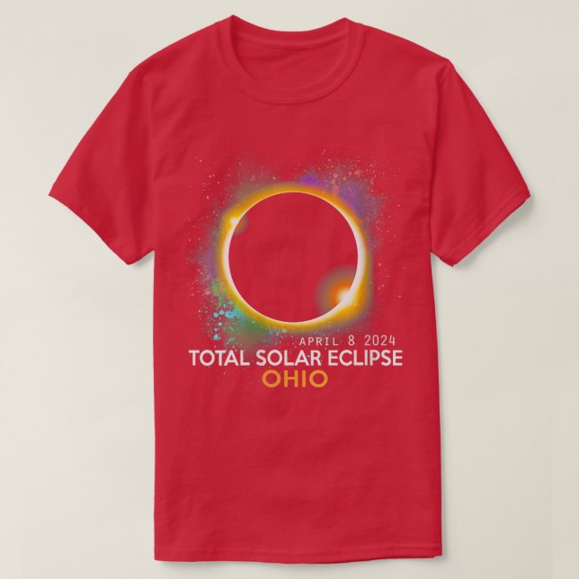 Womens Total Solar Eclipse 2024 Totality 040824 Oh T-Shirt (Design Front)