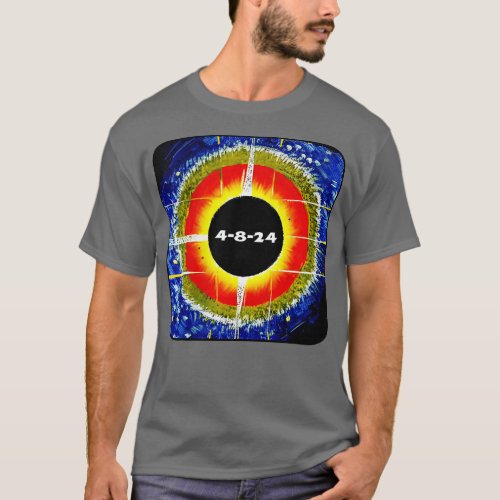 Womens Total Solar Eclipse April 8th 2024 Totality T_Shirt