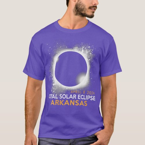 Womens Totality Total Solar Eclipse Arkansas April T_Shirt