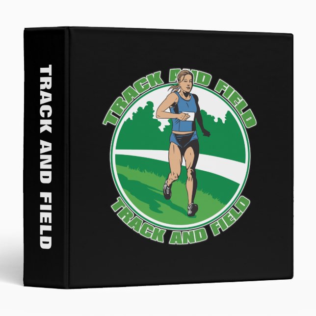 Women's Track and Field 3 Ring Binder (Front/Spine)