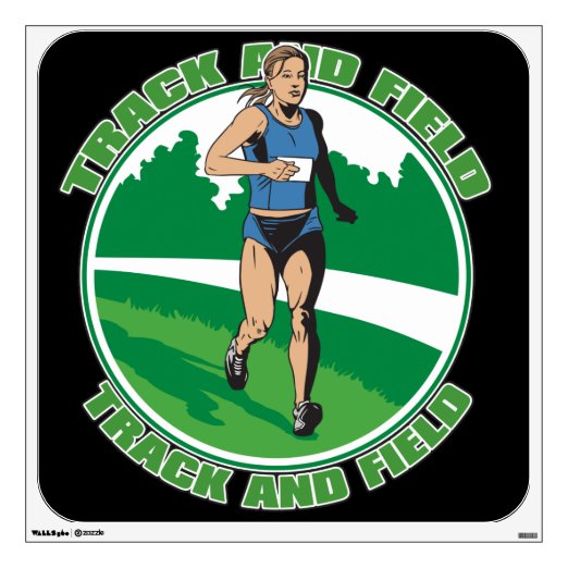 Track And Field Wall Decals & Stickers Zazzle