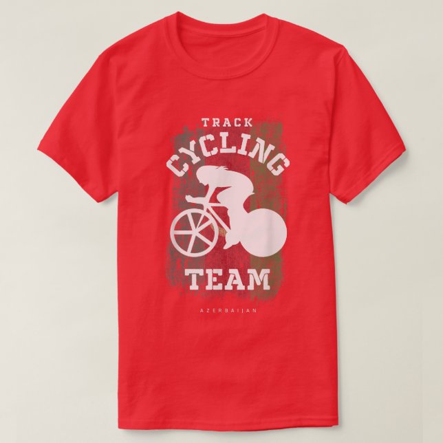 Womens Track Cycling Azerbaijan Road Bike Speed Cy T-Shirt (Design Front)