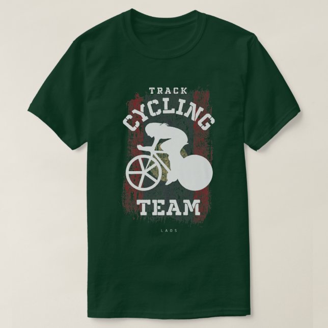 Womens Track Cycling Laos Road Bike Speed Cyclist  T-Shirt (Design Front)
