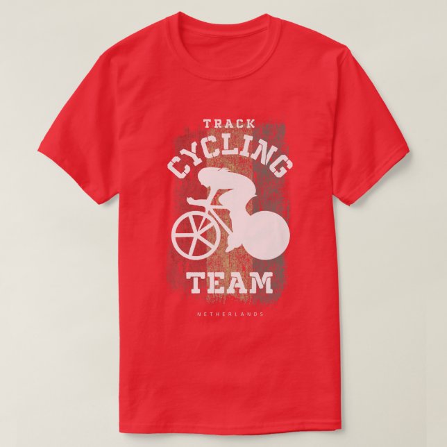Womens Track Cycling Netherlands Road Bike Speed C T-Shirt (Design Front)