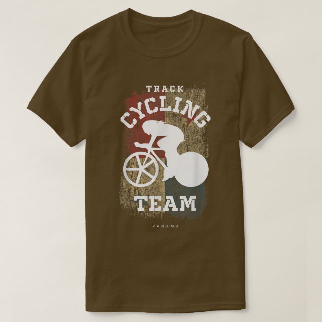 Womens Track Cycling Panama Road Bike Speed Cyclis T-Shirt (Design Front)