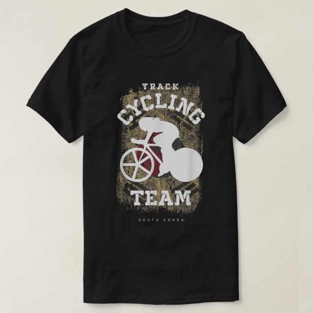 Womens Track Cycling South Korea Road Bike Speed C T-Shirt (Design Front)