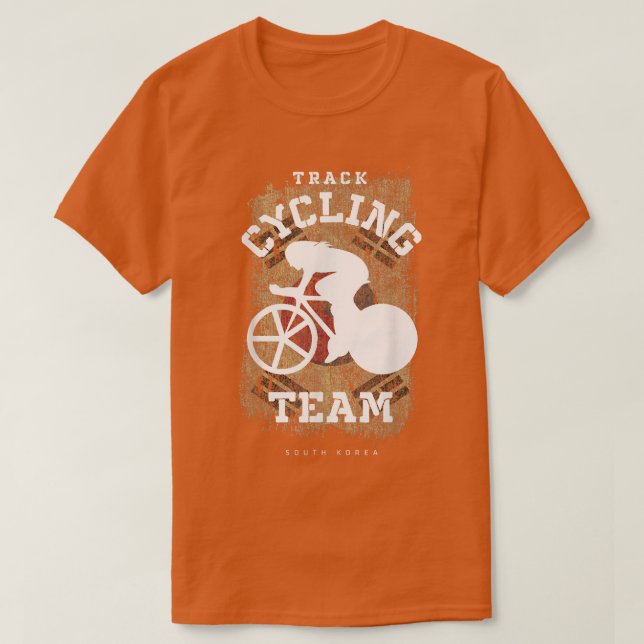Womens Track Cycling South Korea Road Bike Speed C T-Shirt (Design Front)
