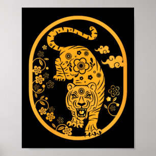 Womens Traditional Art Chinese New Year 2022 Year Poster