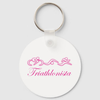 Women's Tri: Triathlonista Keychain