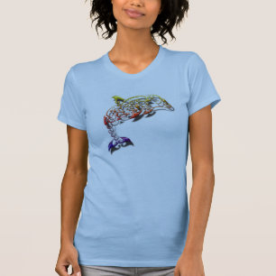 Womens tribal dolphin shirt