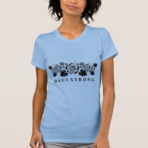 Womens Tropical Flowers Maui T_Shirt