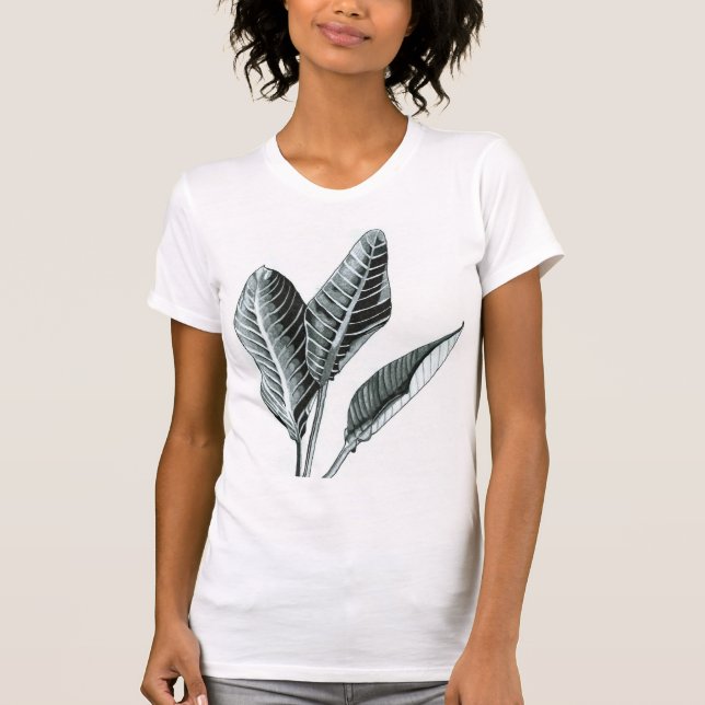 Women's Tropical Leaves T-Shirt (Front)