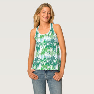 Women's Tropical Palms Tank Top