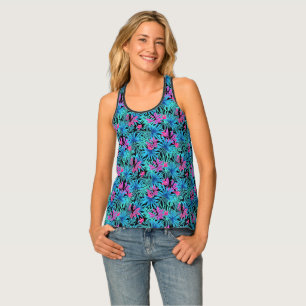 Women's Tropical Print Tank Top