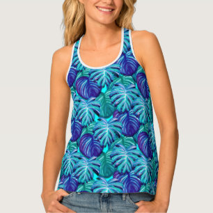 Women's Tropical Print Tank Top