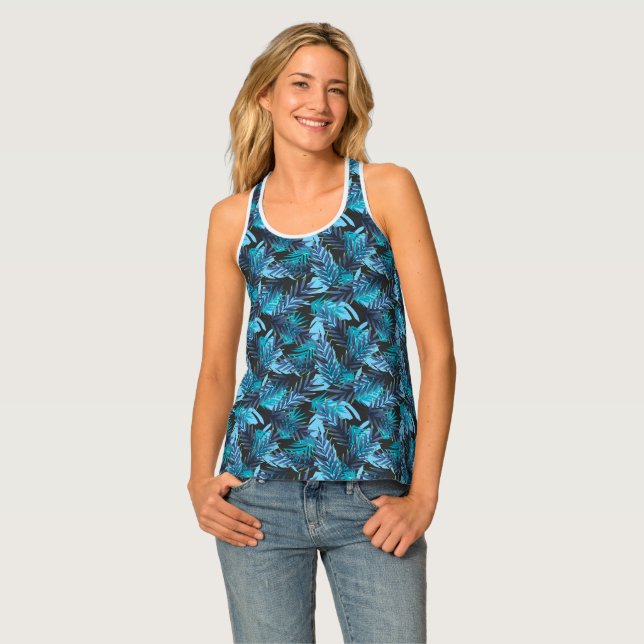 Women's Tropical Tank Top (Front Full)
