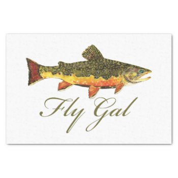 Women's Trout Fishing Tissue Paper by TroutWhiskers at Zazzle