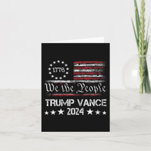 Womens Trump Vance 2024 President Trump Supporter Card
